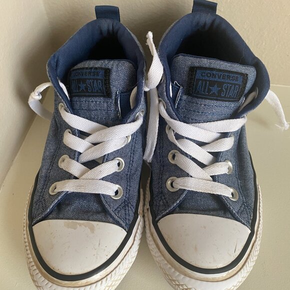 Lot of 2 pairs of Converse Chuck Taylor All-Star Mid-Top Sneakers - Youth Size 2 - Picture 6 of 9
